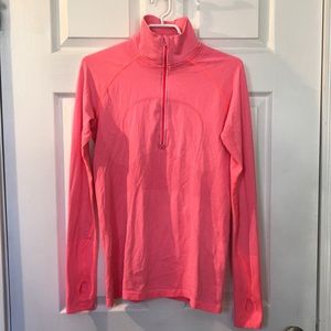 Neon pink Lululemon long sleeve